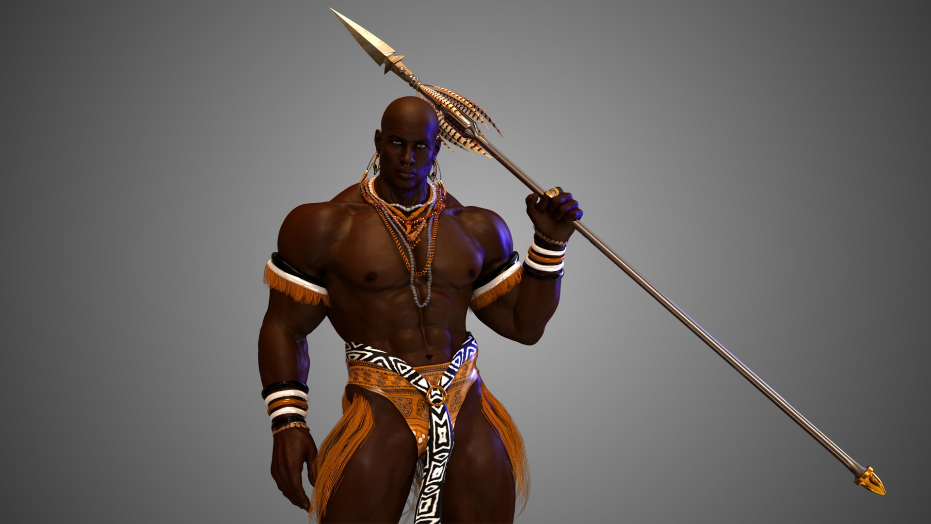 3D model Native African Warrior Male https://p.turbosquid.com/ts-thumb/ht/4fEkY6/Jz/nativeafricanwarriormale3dmodelanimatedriggedmaxobj3dsfbxc4dblend/jpg/1782327839/1920x1080/fit_q87/4cb7cb2c90513a49c6e9f737fb68655a495e77ea/nativeafricanwarriormale3dmodelanimatedriggedmaxobj3dsfbxc4dblend.jpg
