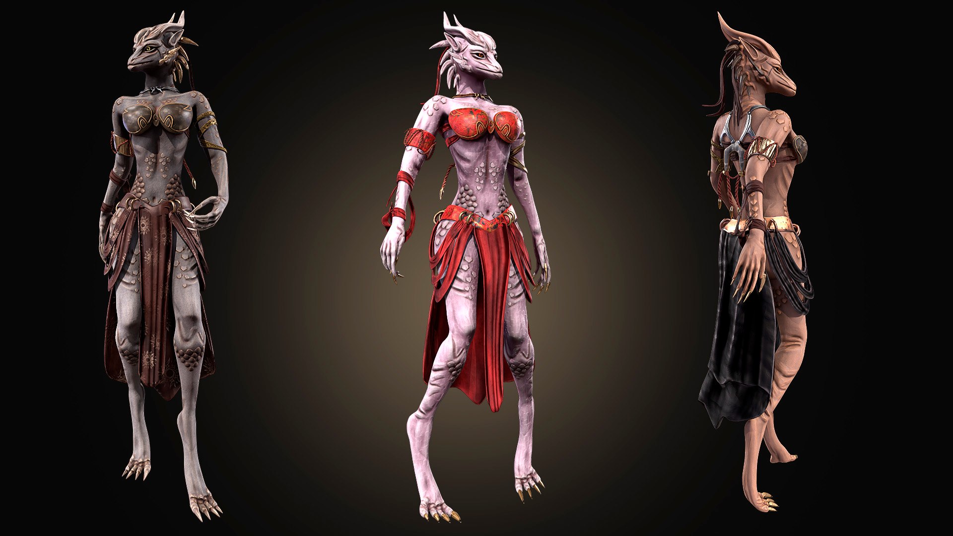 Female Creature 3D Model - TurboSquid 2386723