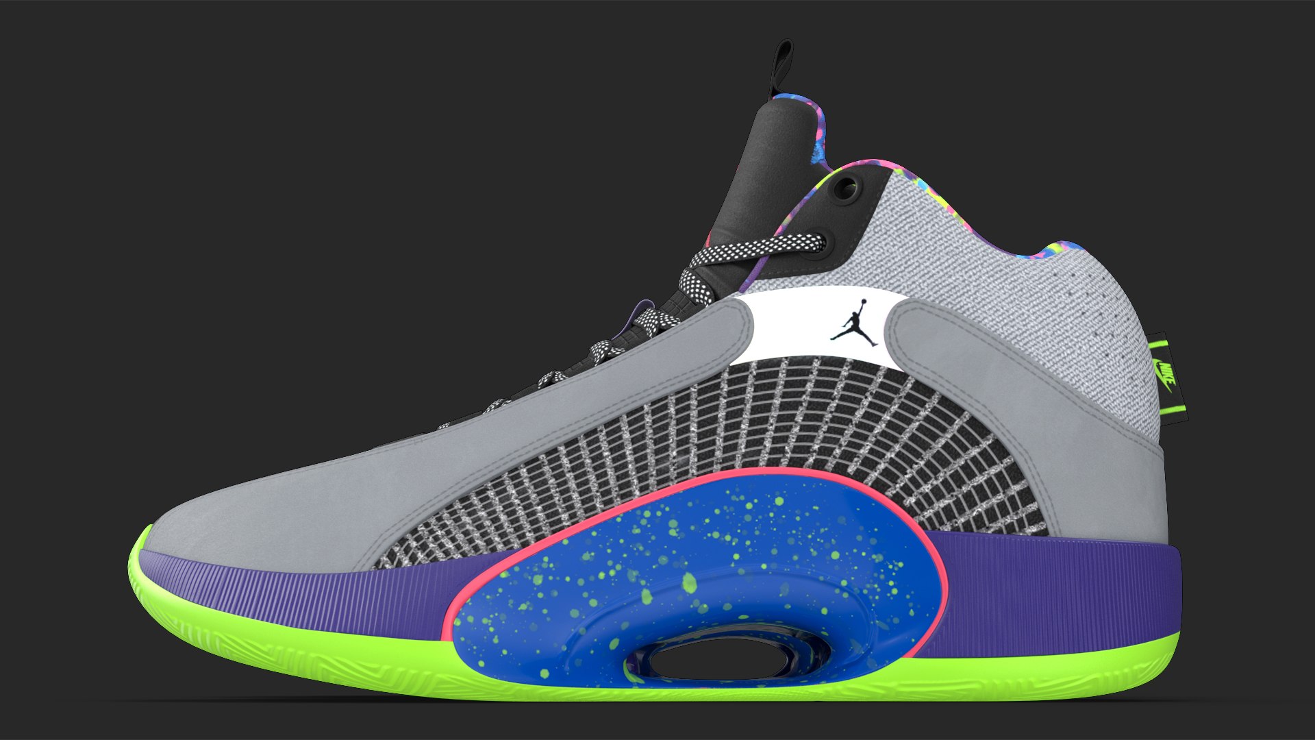 3D Air Jordan 35 Bel-Air Basketball Shoes Model - TurboSquid 2058194