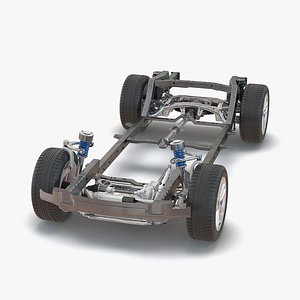 3d model suv chassis frame
