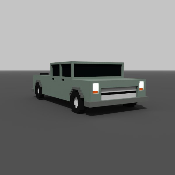pickup - voxel 3D model