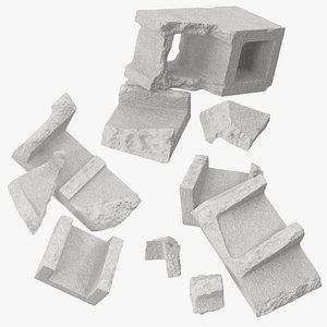 c4d broken cinder blocks