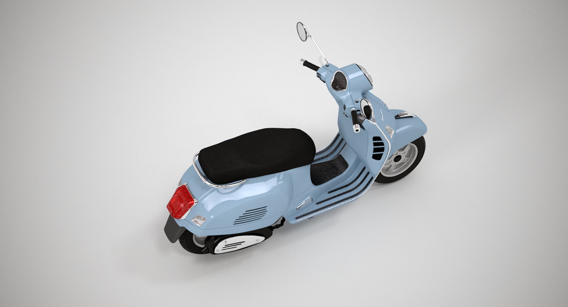3D Vespa Gts Scooter Model - TurboSquid 1397110