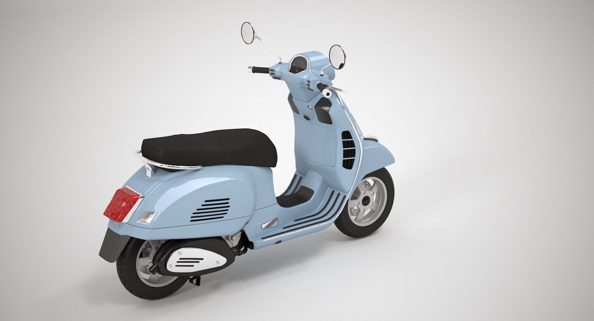3D Vespa Gts Scooter Model - TurboSquid 1397110