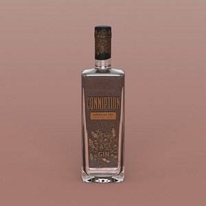 Conniption American Dry Gin Bottle 3D model