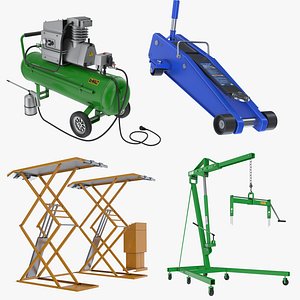 3D Garage Equipment Collection 2 model