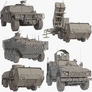 American wheeled military vehicles 5 in 1 UVW