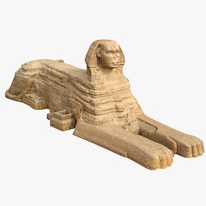 Remastered Great Sphinx of Giza  based 3D Scan  3D model
