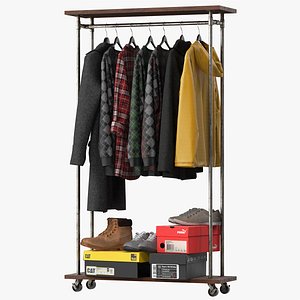 Industrial Clothes Rail Rack
