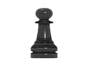 3d chess pawn model