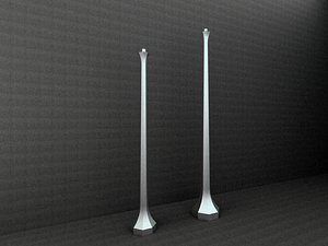 3d model antique street lamp