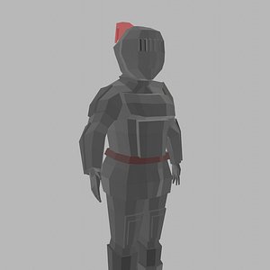 Low Poly Knight Rigged 5 3D model