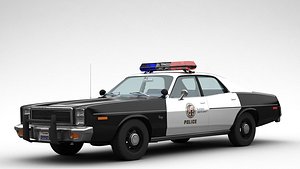 3D Plymouth Fury Police 1978