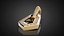Catene pendenti in oro P30 modello di stampa 3D
