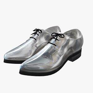 3D Shiny Oxford Shoes model