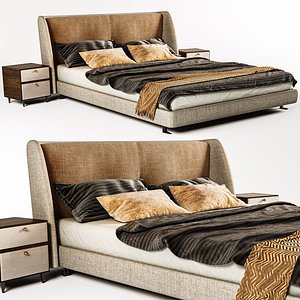 Minotti Spencar Bed 3D model