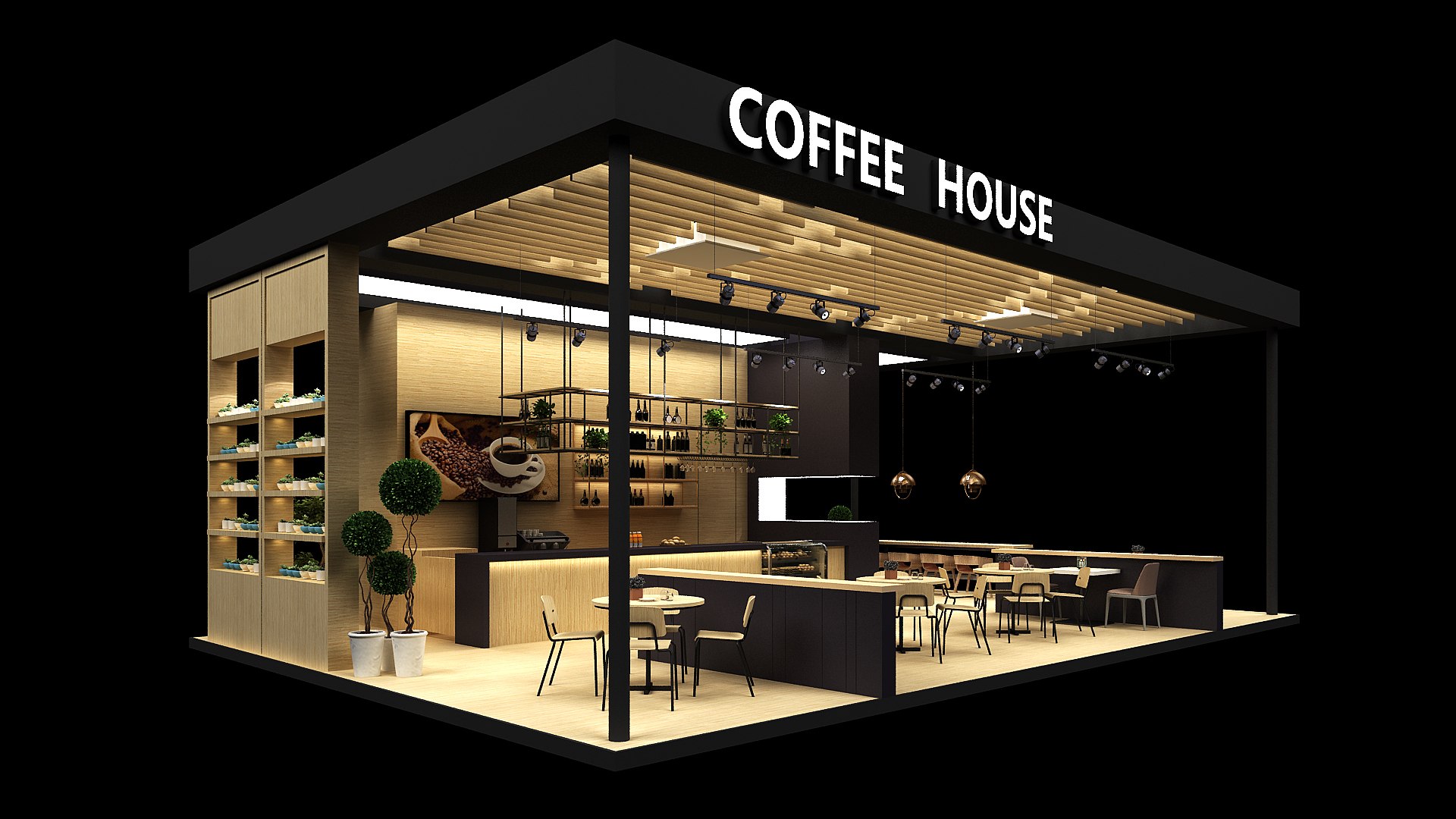 3D Exhibitiondesign Restaurant Model TurboSquid 1732339