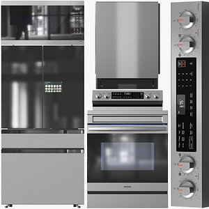 3D Samsung Appliance Collection 13 NE63D6511SR RF90F23BECR MS19DG8500SRAA DW90F89P0USRAA High-Resolutio model