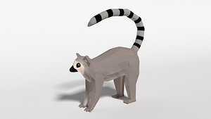 ring tailed lemur 3D model