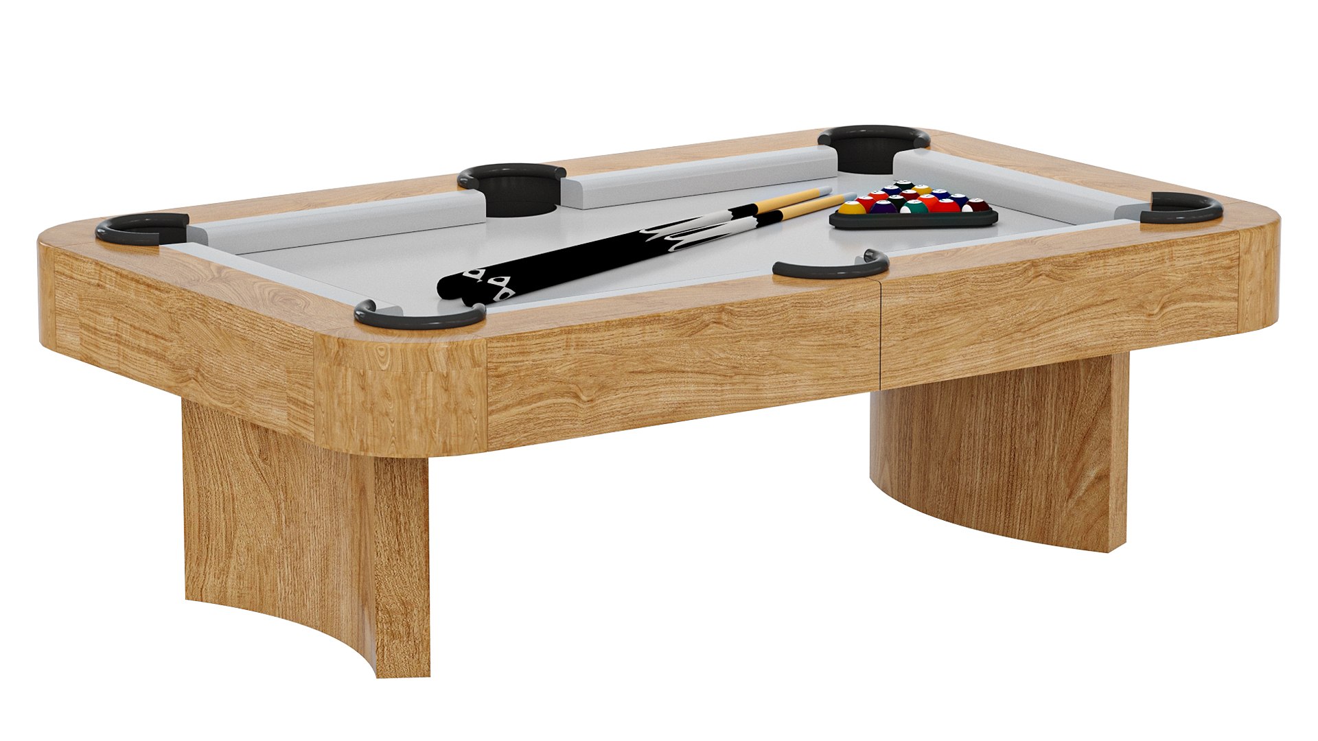 3D Luna Pool Table-Modern Leg Design-Includes Professional Install ...