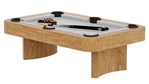 3D Luna Pool Table-Modern Leg Design-Includes Professional Install