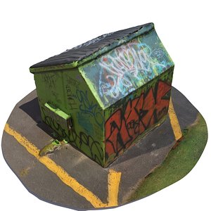 Photogrammetry Dumpsters and Debris 3D model