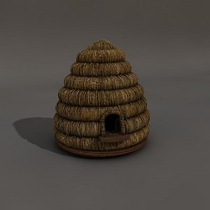 3d model beehive bee