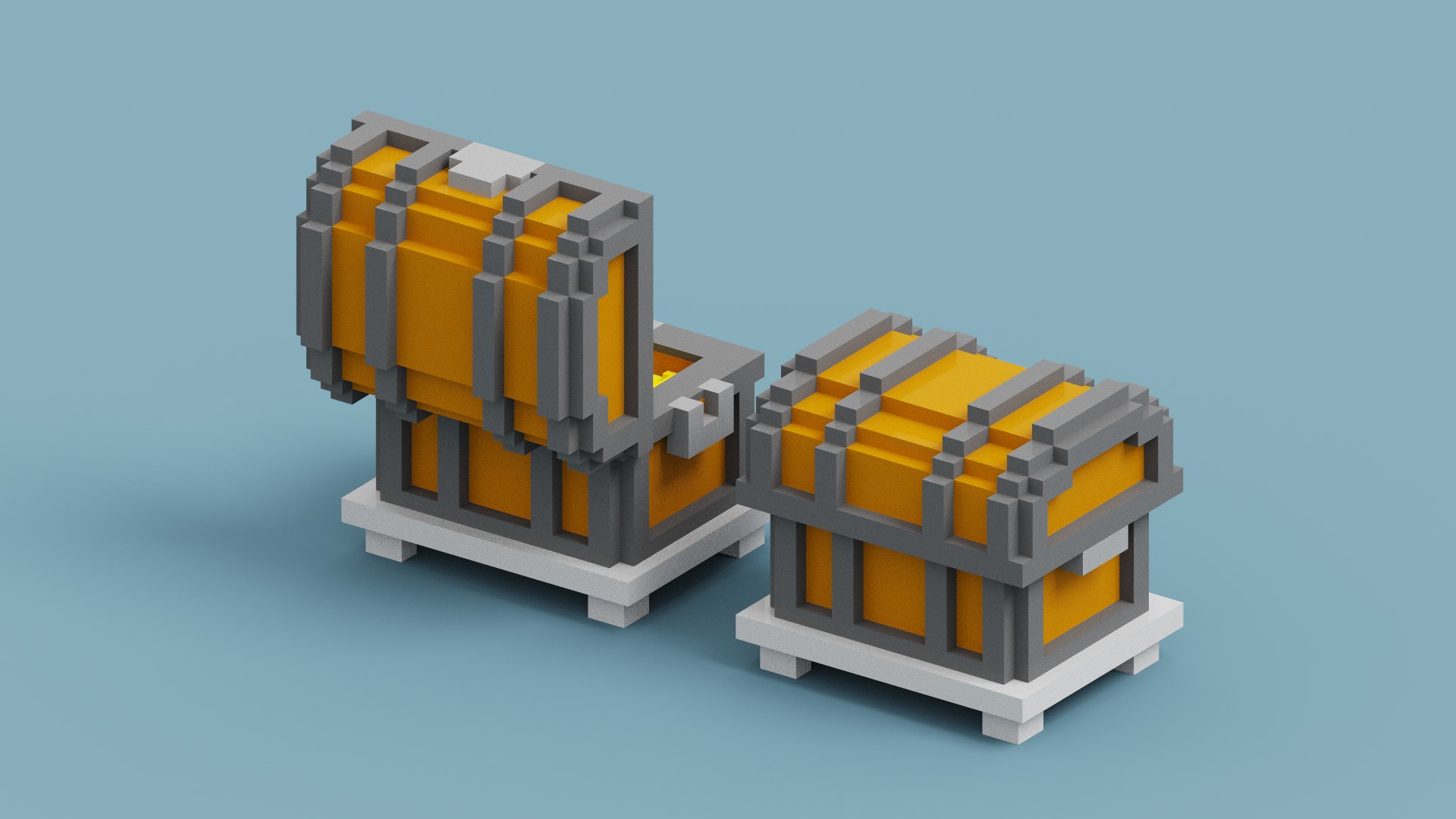 3D Voxel Treasure Chest model https://p.turbosquid.com/ts-thumb/ht/vuYW2M/Vm/spin202208171850450008/png/1660753421/1920x1080/fit_q87/e7655d44c7d8415f94524a6c6c460501eabccde7/spin202208171850450008.jpg
