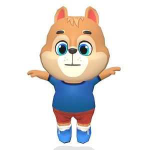 Squirrel Animated Rigged