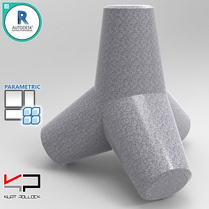 3D parametric tetrapod