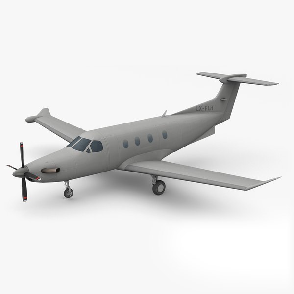 Pilatus PC-12 Passenger Aircraft 3D