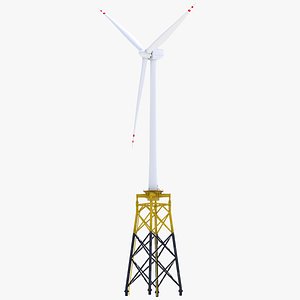 Wind Turbine jacket 3D model