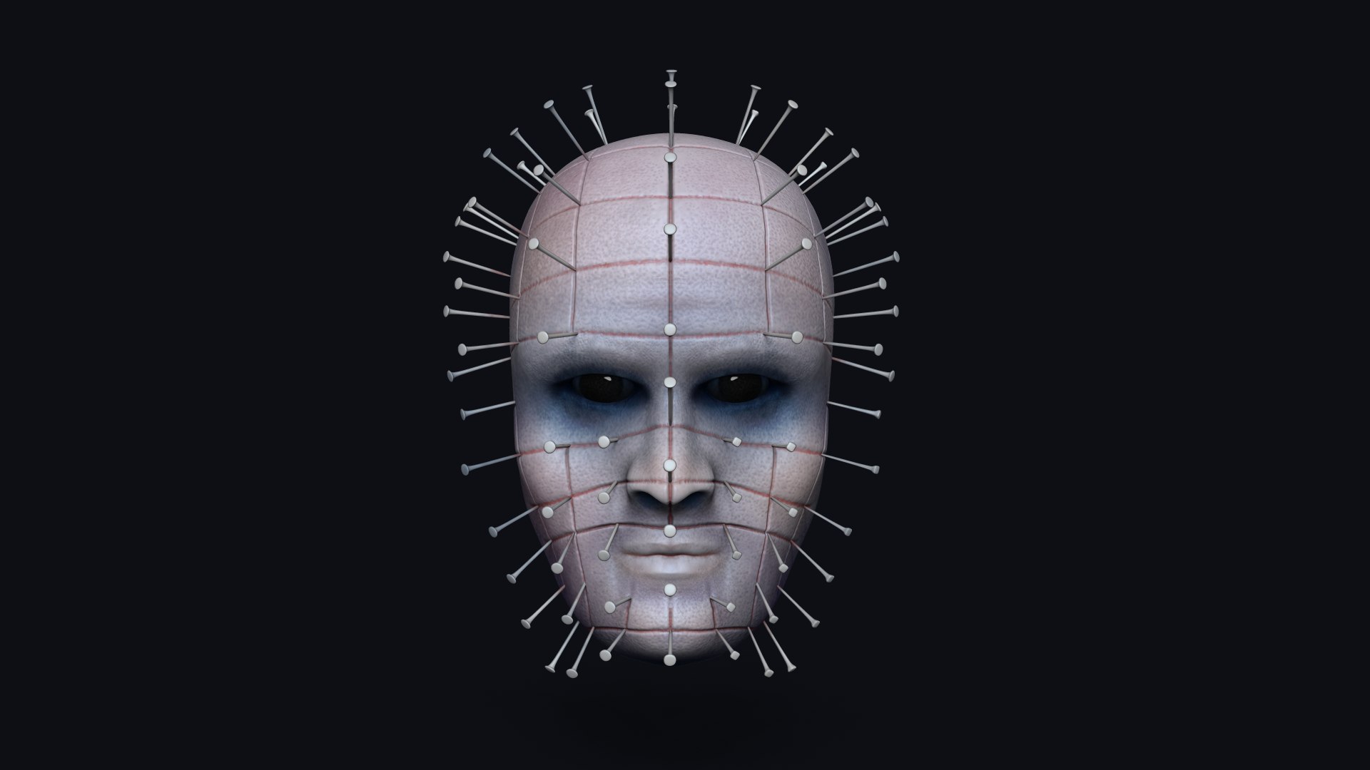 Pinhead Mask Halloween 3d Turbosquid 1628684