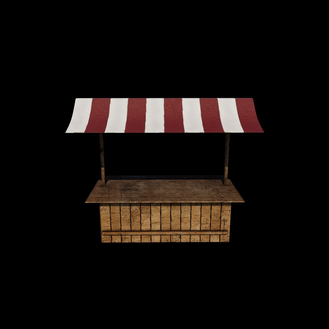 Market Stall 3D Model Model - TurboSquid 2389604