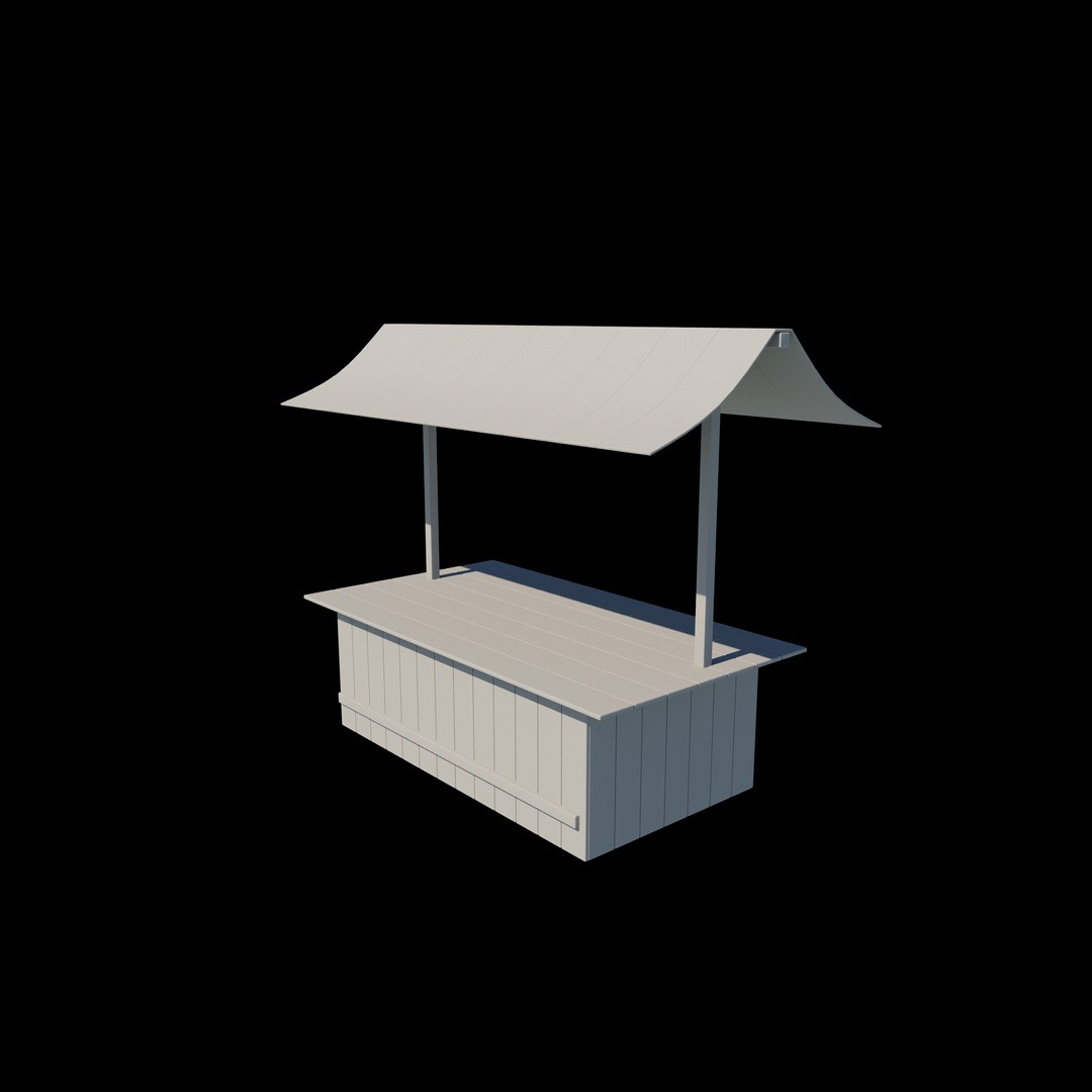 Market Stall 3D Model Model - TurboSquid 2389604
