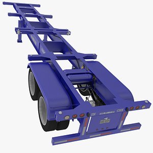 3d 40ft iso container chassis