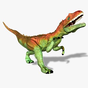 Dinosaur predator Allosaurus model
