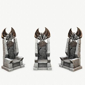 Devil Stone Throne 3D
