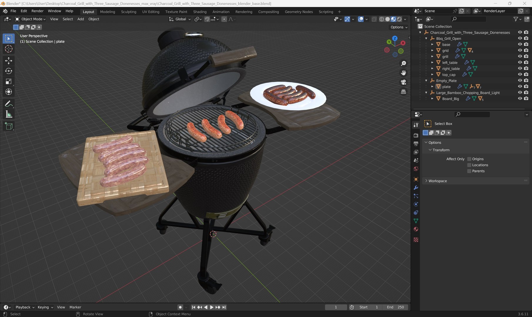 Charcoal Grill with Three Sausage Donenesses 3D model https://p.turbosquid.com/ts-thumb/hu/G1Ktm9/lY/charcoal_grill_with_three_sausage_donenesses_1001/jpg/1759125812/1920x1080/fit_q87/223a2d2a6978ed7f87bb5154146ba2c8114fb44b/charcoal_grill_with_three_sausage_donenesses_1001.jpg