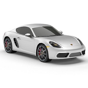 Porsche 718 Cayman (low poly)