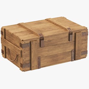 Wooden Crate 03 3D
