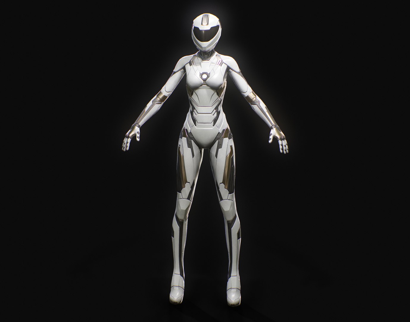 Sci Fi Girl 3d Model Turbosquid 1461026 