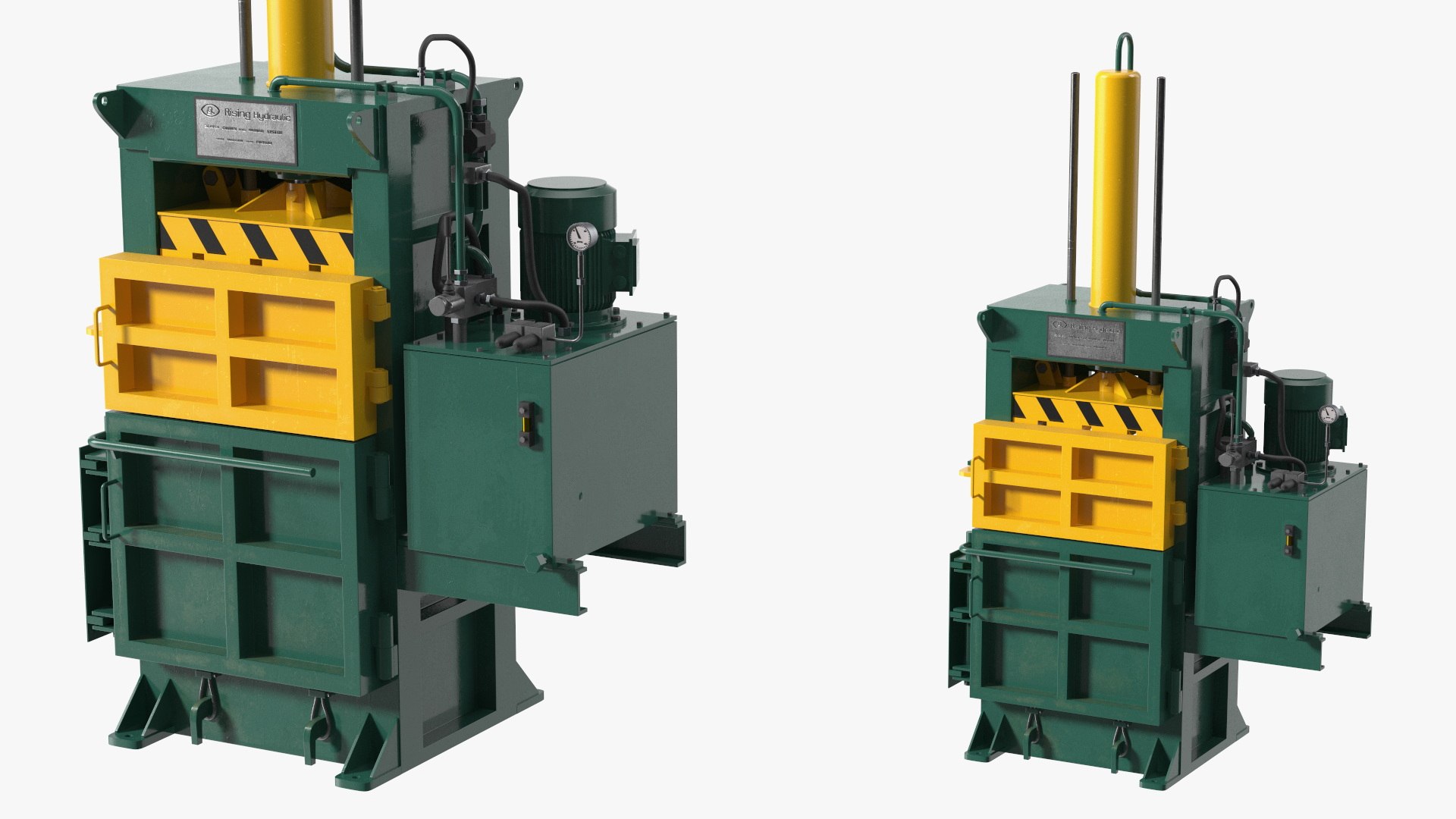 Bailing Machine Green 3D model preview