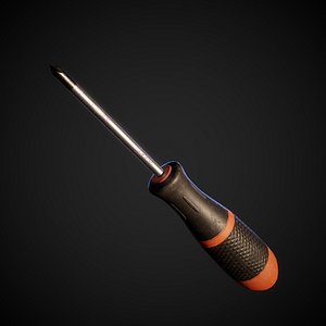 Low Poly Screwdriver