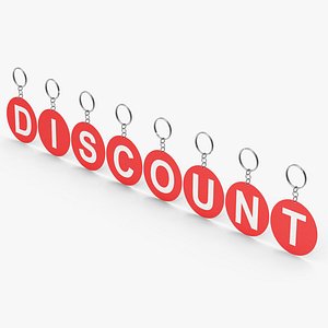 3D Discount Price Tags Red