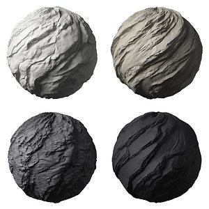 Rock Stone Wall Set 01