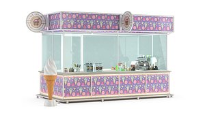 3D Ice Cream Shop model