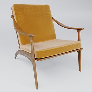 3D lean lounge chair