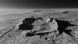 3D model Moon Crater 3