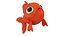 Cartoon Sea Creatures Collection 6 in 1 3D model
